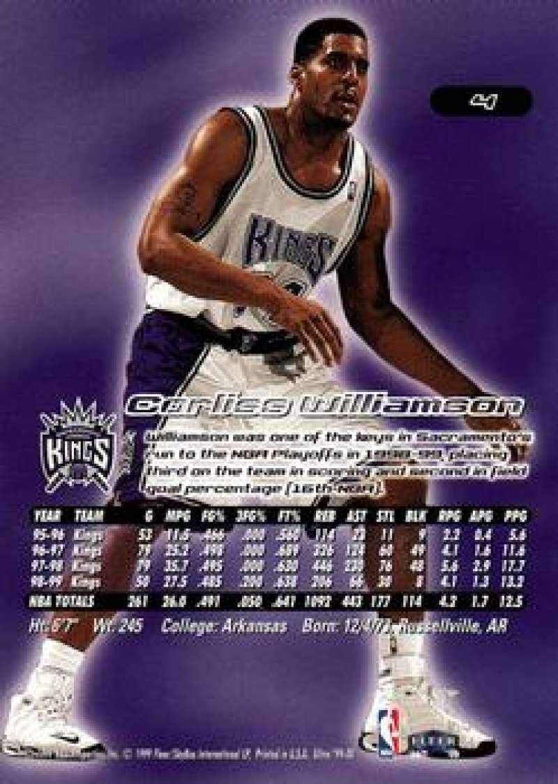 Amazon.com: 1999-00 Ultra Basketball #4 Corliss Williamson